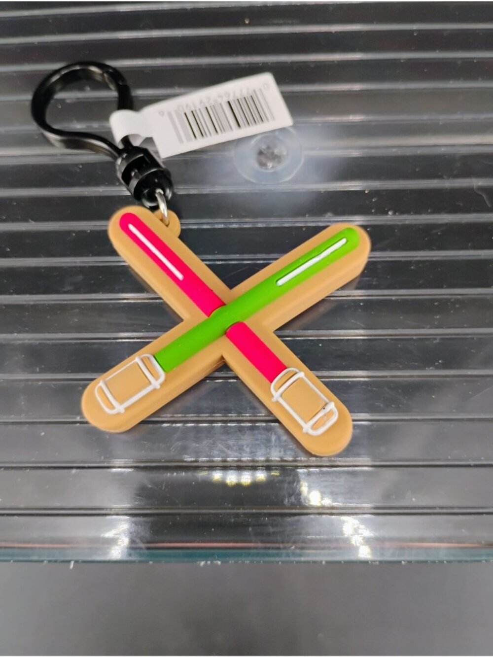 Star Wars Lightsaber Crossed Rubber Keychain Accessory